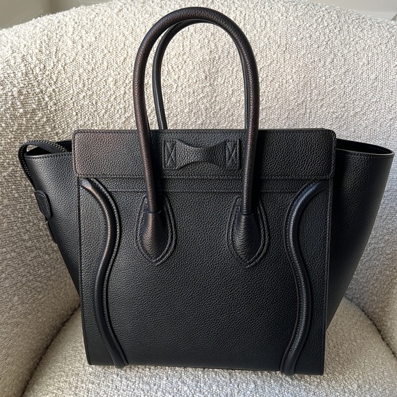 MICRO LUGGAGE HANDBAG IN DRUMMED CALFSKIN
BLACK - Picture 4 of 12